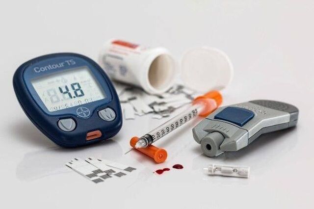 Medidor de glicosa no sangue para diabetes